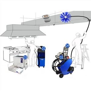 ציוד לניקוי תעלות שומן HVAC
